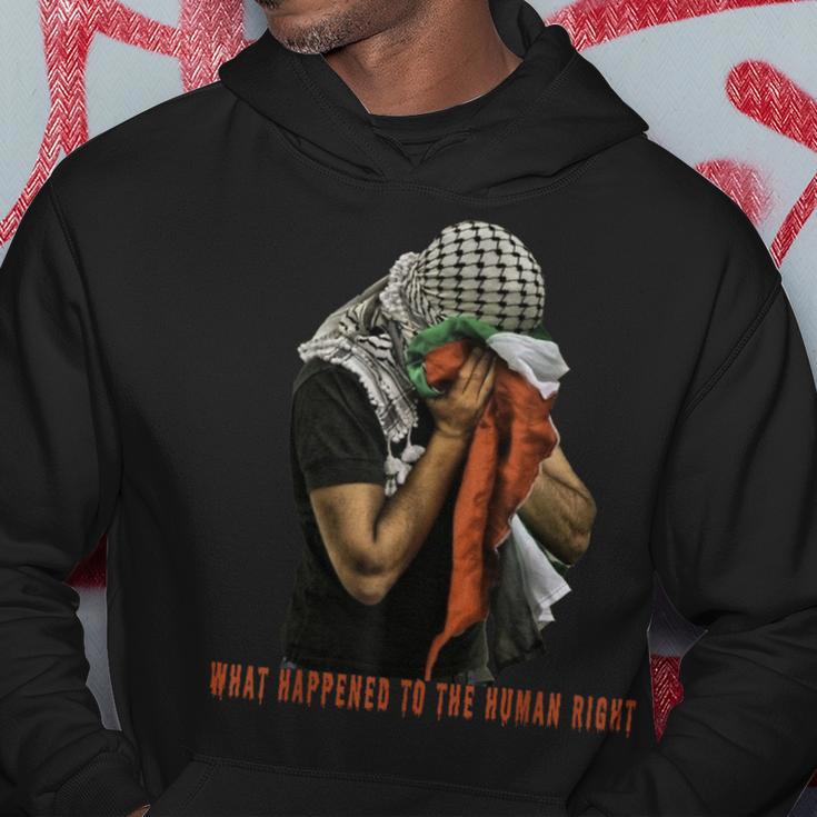 Was Passiert Mit Der Menschenrechte Pro Palestine Unterstützung Gratis Kapuzenpullover Lustige Geschenke