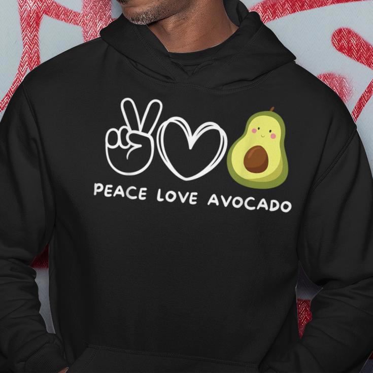 Peace Love Avocado Retro Avocado Lover Fruit Lover Kapuzenpullover Lustige Geschenke