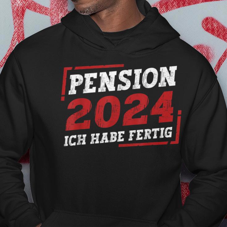 Pension 2024 Ich Habe Fertig Kapuzenpullover Lustige Geschenke