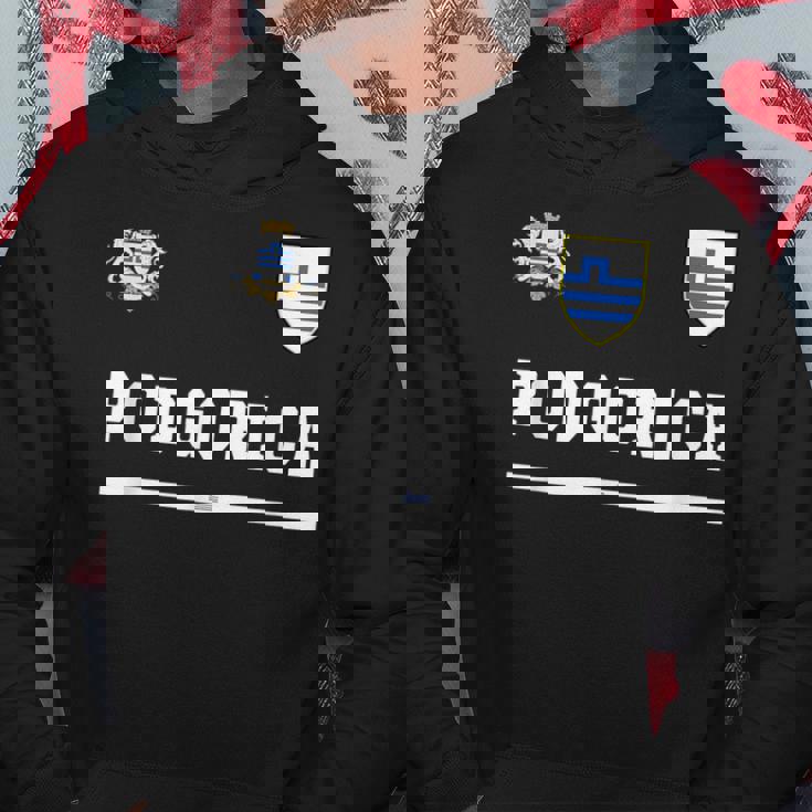 Podgorica SportCalcio Jersey Bandiera Calcio Felpa con cappuccio Regalos divertidos