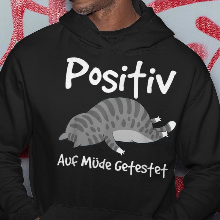 Positiv Auf Müde Getestet Fun Cat Sleep Kapuzenpullover Lustige Geschenke