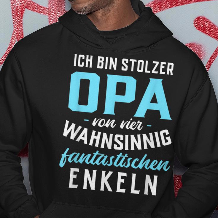 With Proud Grandpaonier Wahnsinnig Fantastischen Grandkels 4 Grandson S Kapuzenpullover Lustige Geschenke