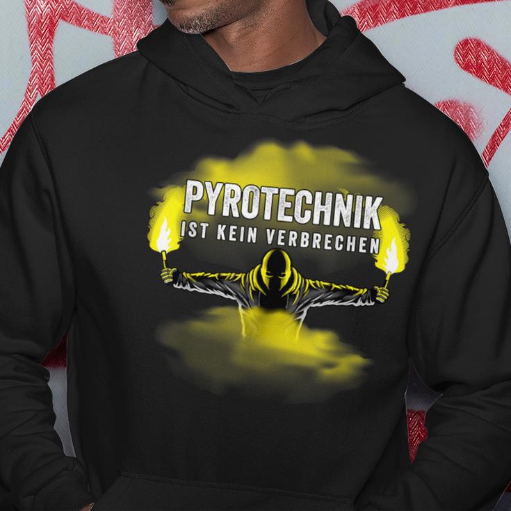 Pyrotechnik Ist Keinerrime Pyro Bengalo Yellow Kapuzenpullover Lustige Geschenke