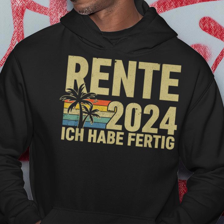 Rente 2024 Ich Habe Fertig Rentner Kapuzenpullover Lustige Geschenke