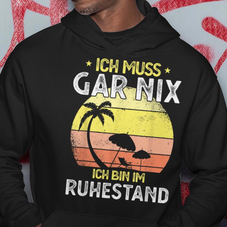 Rentner 2023 Ich Muss Gar Nix Ich Bin Im Ruhestand Kapuzenpullover Lustige Geschenke