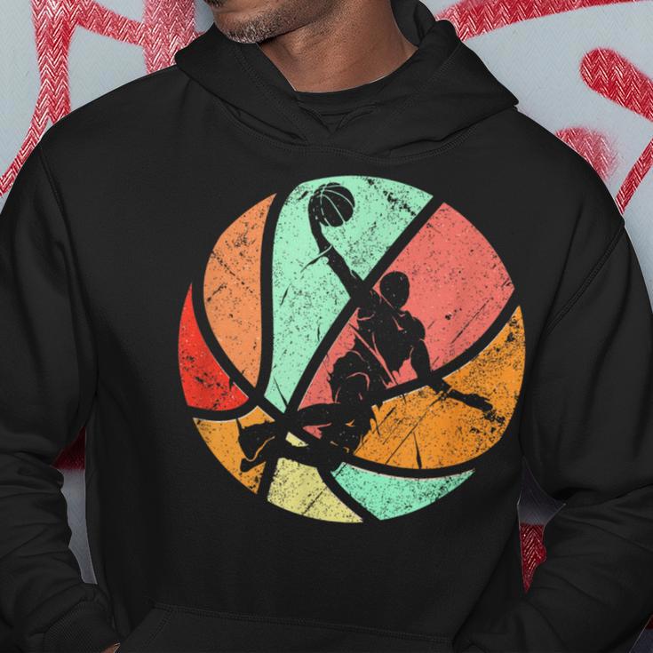 Retro Basketball Player Dunk Silhouette Kapuzenpullover Lustige Geschenke