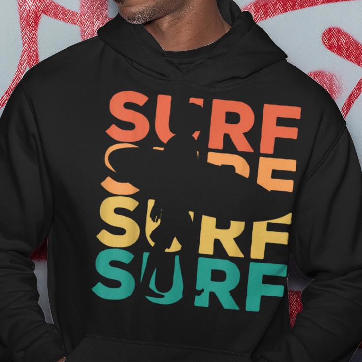 Retrointage Surfing For Surfer And Wave Rider Kapuzenpullover Lustige Geschenke