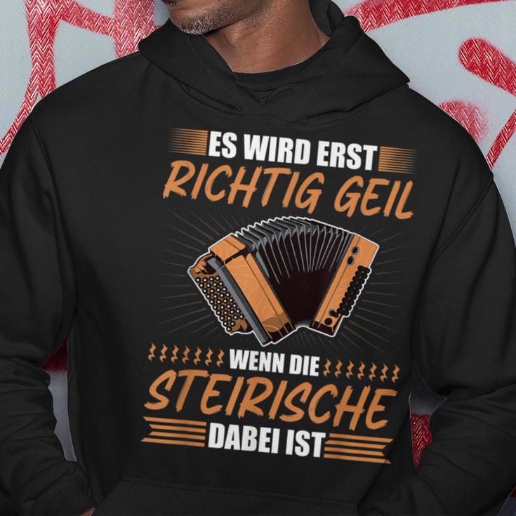 Richtig Geil Wenn Steirian Harmonika Dabei Ist Squeeze S Kapuzenpullover Lustige Geschenke