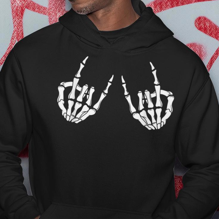 Rock & Roll Skeleton Hand Kapuzenpullover Lustige Geschenke