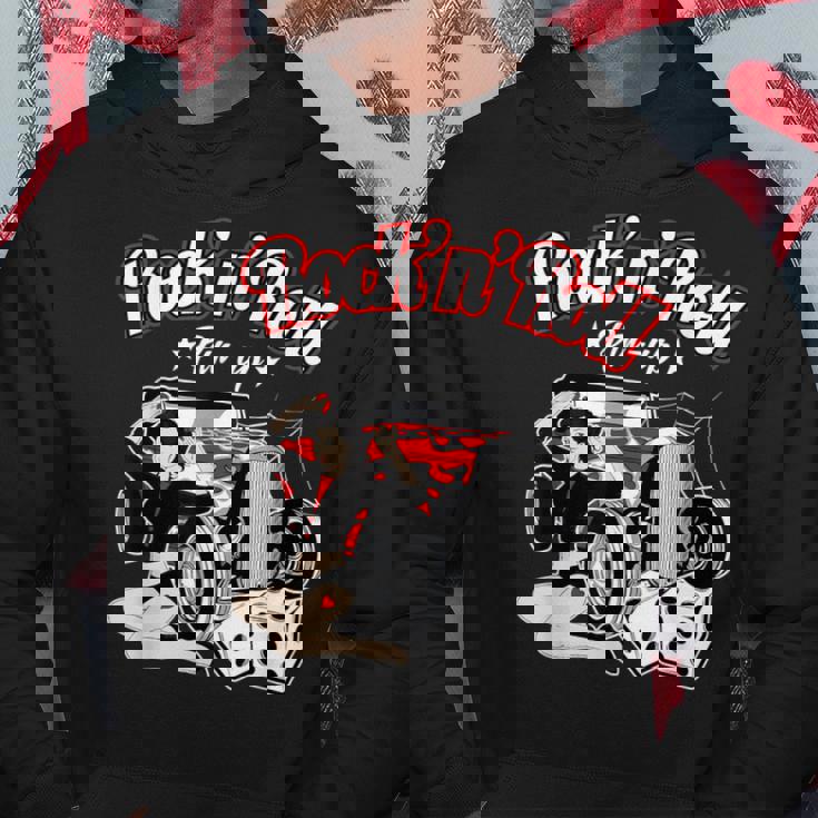Rockabilly Uomo Pin Up Abbigliamento Donna Retro Rock N Roll Felpa con cappuccio Regalos divertidos