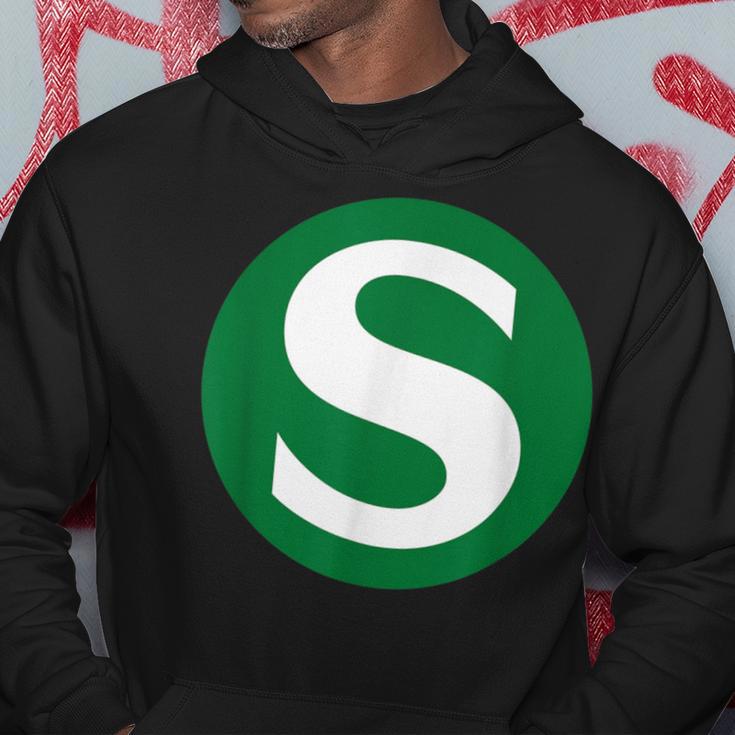 S Linie Zug Kapuzenpullover Lustige Geschenke