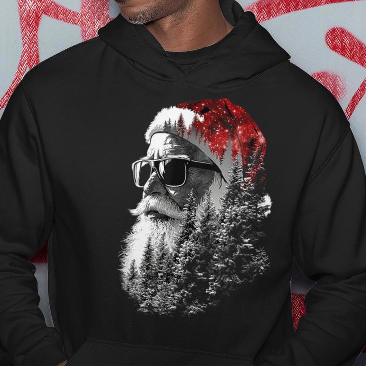 Santa Claus Christmas Motif X-Mas Sunglasses Santa Kapuzenpullover Lustige Geschenke