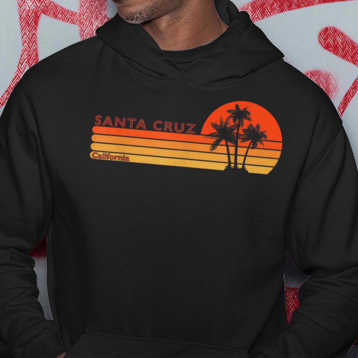 Santa Cruz California Retro Sunsetintage Kapuzenpullover Lustige Geschenke