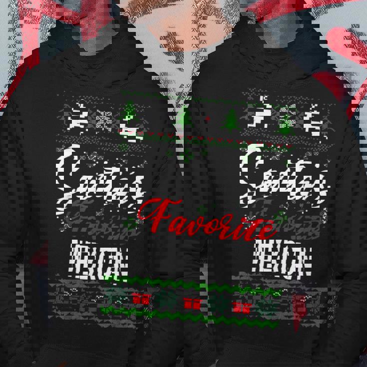 Santas Favorite Mexican Mexico Christmas Ugly Sweater Xmas Hoodie Unique Gifts