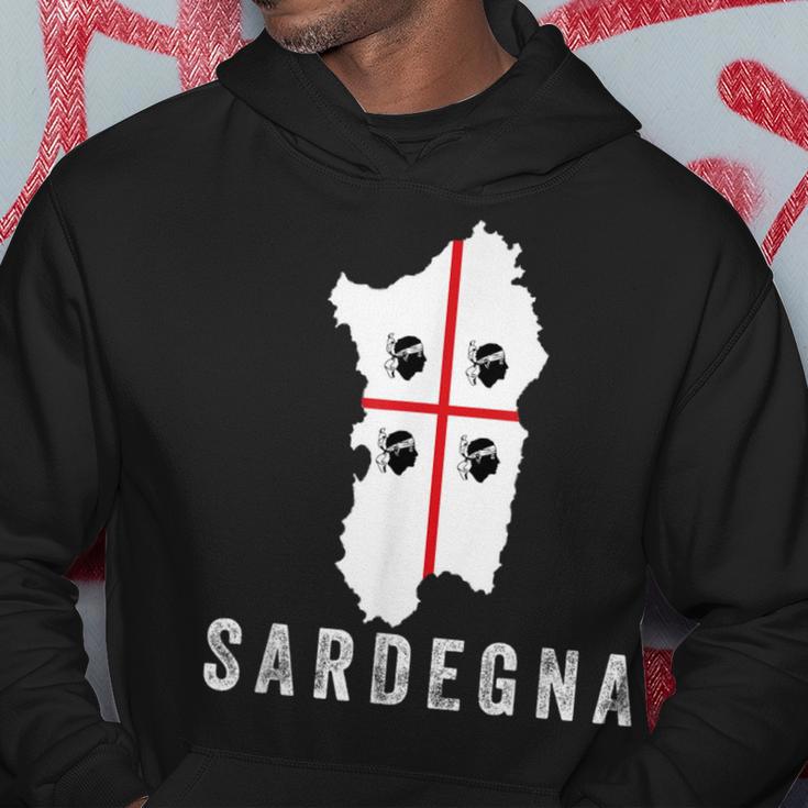 Sardegna Sardinien Karte Flagge Urlaub Italien Kapuzenpullover Lustige Geschenke