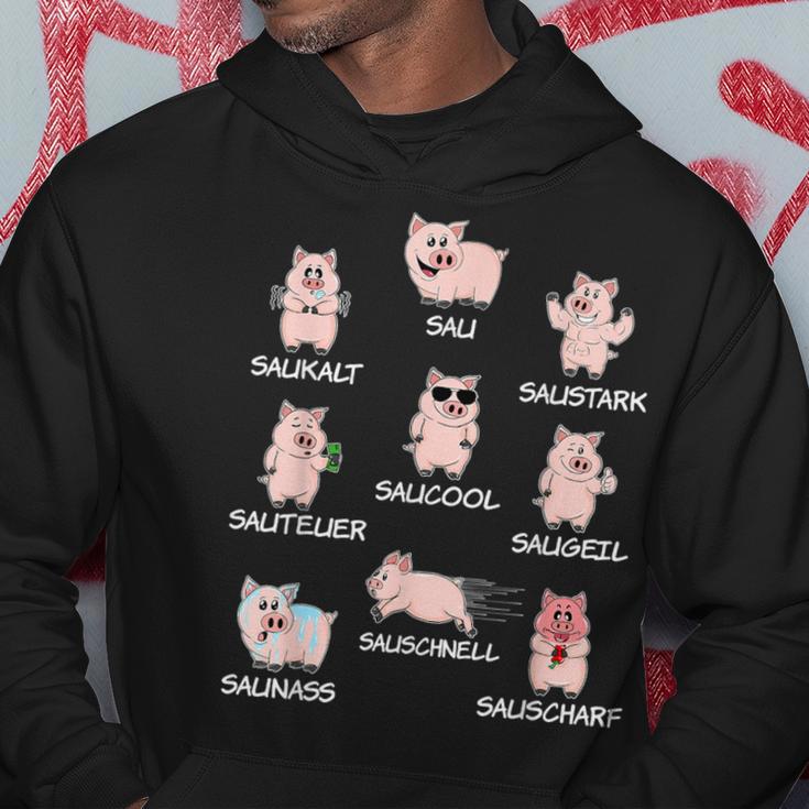 Saustark Pigs Sau Saukalt Saustark Word Game Kapuzenpullover Lustige Geschenke