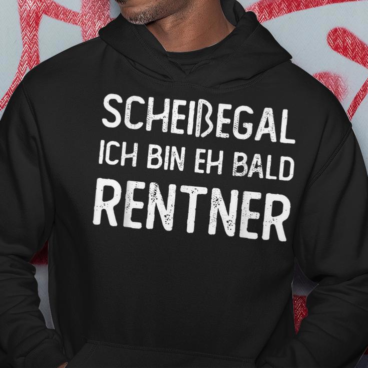 Scheißegal Ich Bin Eh Bald Rentner Rente Pansion Shit Doesn't Depend German Kapuzenpullover Lustige Geschenke