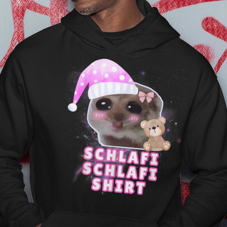 Schlafi Schlafi Sad Hamster Meme Kapuzenpullover Lustige Geschenke