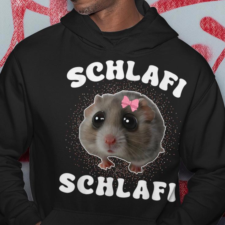 Schlafi Schlafi Sad Hamster Meme Hamster Sleep Sleep Kapuzenpullover Lustige Geschenke