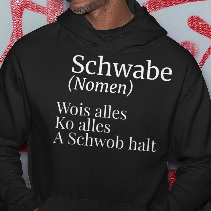 Schwabe Swabish Saying Schwaben Definition Kapuzenpullover Lustige Geschenke