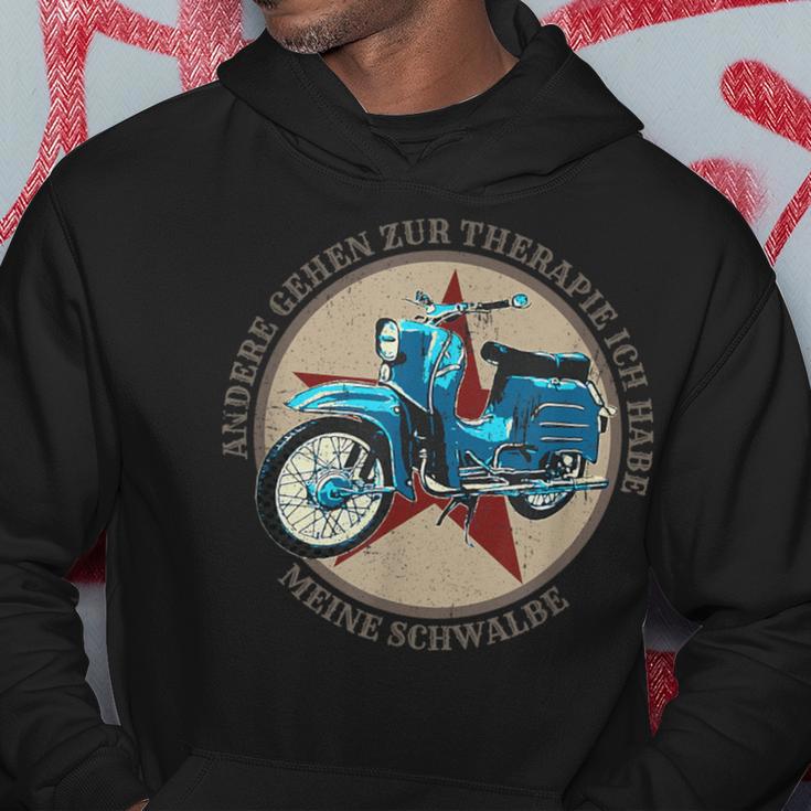 Schwalbenfahrer Schwalbe Gdr Moped Kapuzenpullover Lustige Geschenke