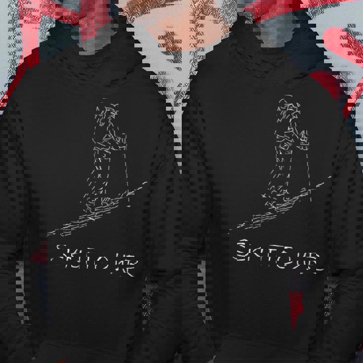 Scialpinismointage Sci Alpinismo Sciatore Skitour Felpa con cappuccio Regalos divertidos