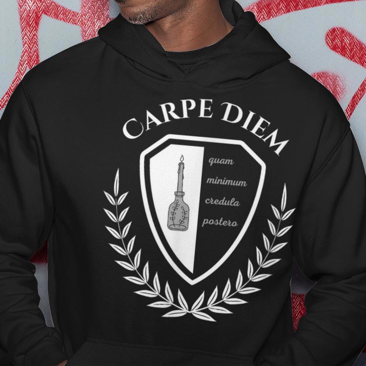 Seize The Day Carpé Diem Klassischer Toter Dichterliebhaber Kapuzenpullover Lustige Geschenke