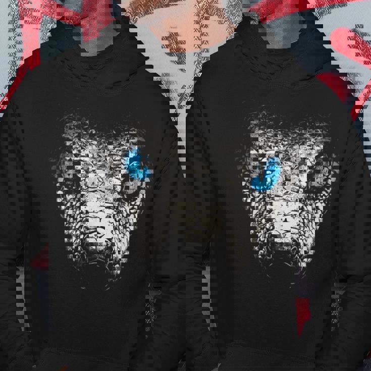 Serpiente Animal Motivo Ojos Azules Arte Serpiente Sudadera Regalos divertidos