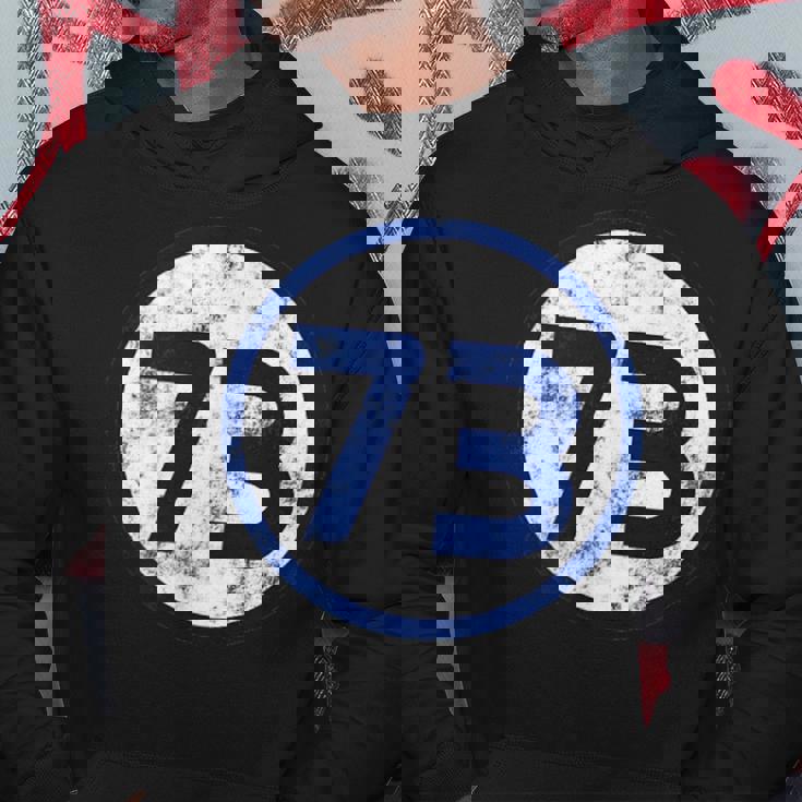 Sheldon Nerd Numero 73 Blue Circle Felpa con cappuccio Regalos divertidos