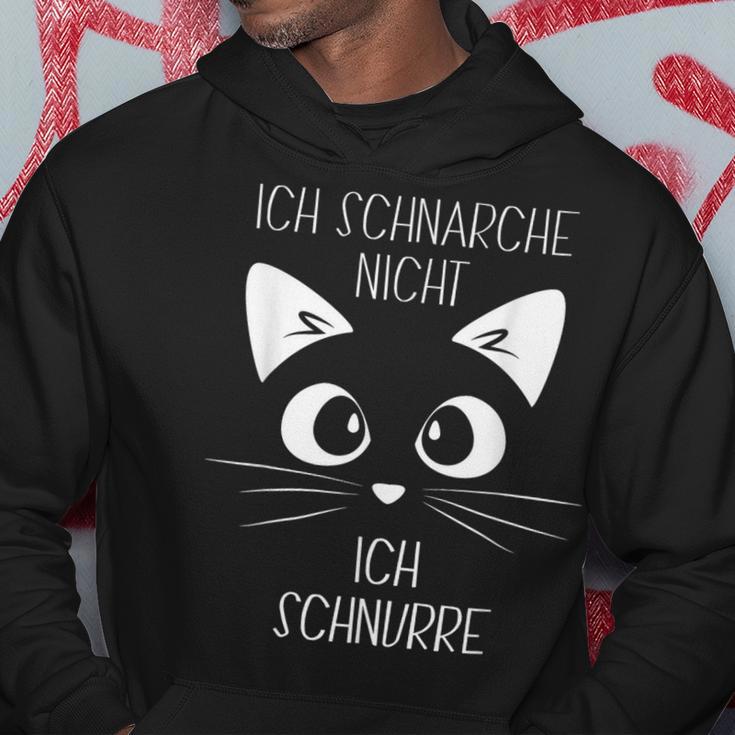 Sleep Ich Schnarche Nicht Ich Schnurre Cat Kapuzenpullover Lustige Geschenke