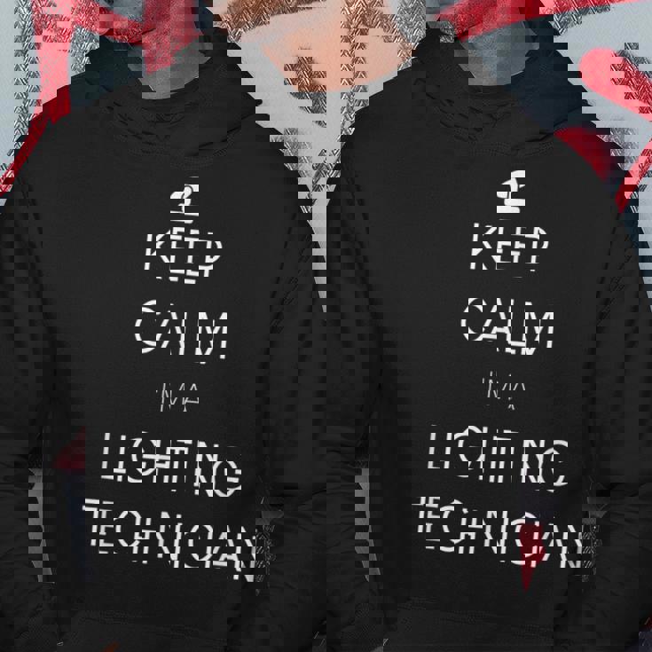 Stai Calmo Sono Un Tecnico Delle Luci Felpa con cappuccio Regalos divertidos
