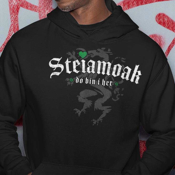 Steiamoak Do Bin I Her Original Steirisch Slogan Steiermark Kapuzenpullover Lustige Geschenke