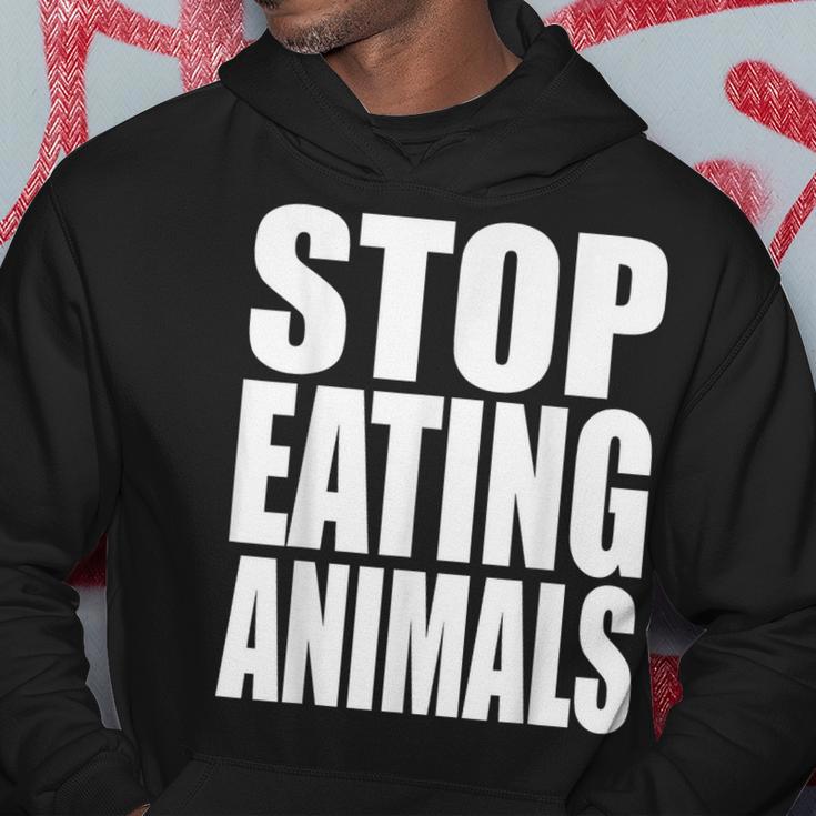 Stop Eating Animalseganegetarier Tierwohl Kapuzenpullover Lustige Geschenke