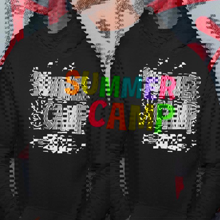 Summer Camp Happy Camper Vacation Matching Family Group Hoodie Personalized Gifts