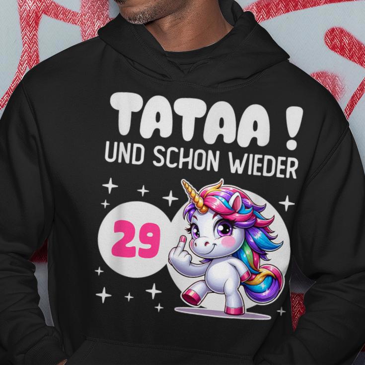 Tataa Und Schon Wieder 29 Einhorn Middle Finger Kapuzenpullover Lustige Geschenke