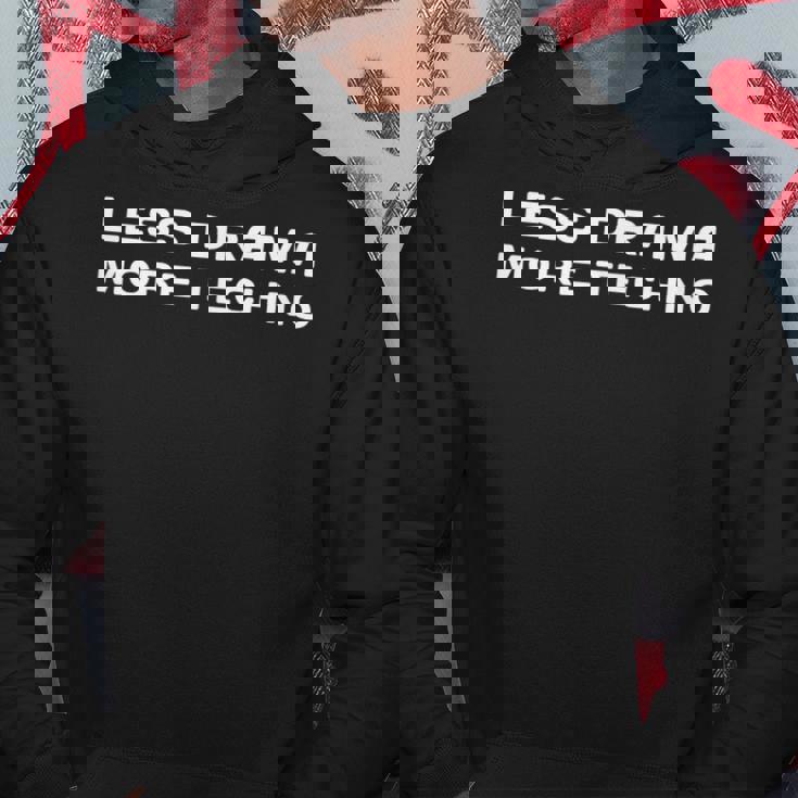 Techno Outfit Meno Dramma Più Techno Musica Elettronica Rave Felpa con cappuccio Regalos divertidos