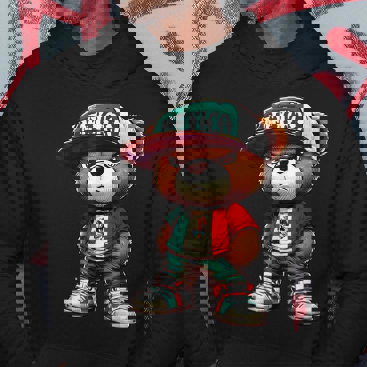 Teddy Bear Mexican Flag Mexico Hoodie Personalized Gifts Teddy Bear Mexican Flag Mexico Hoodie Personalized Gifts