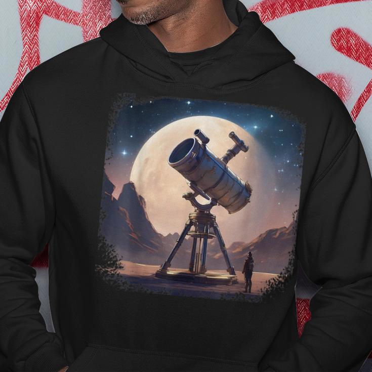 Telescope Planet Space Astronomy Space Kapuzenpullover Lustige Geschenke