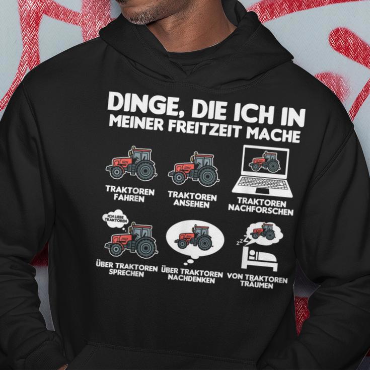 Tractor Tractor Bauer Dinge Die Ich Meiner Freizeit Mache Kapuzenpullover Lustige Geschenke