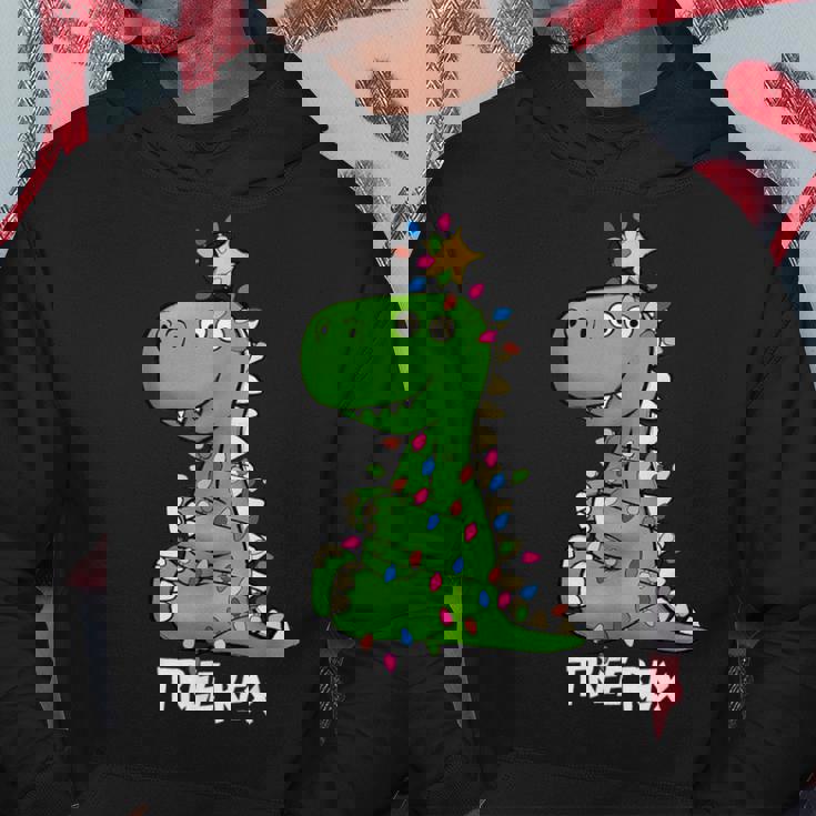 Tree Rex Carino Famiglia Bambini Ragazzi Buon Natale Felpa con cappuccio Regalos divertidos