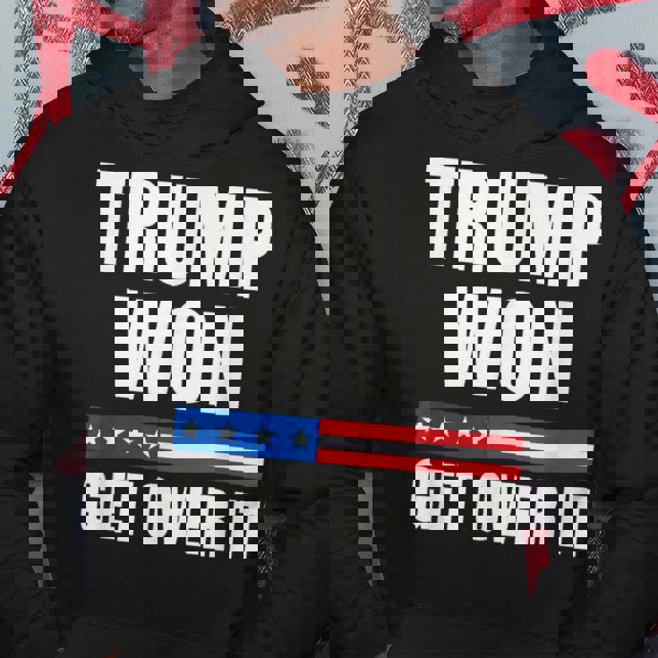 Trump Won Get Over It 2024 Donald Trump Won 2024 Hoodie Unique Gifts
