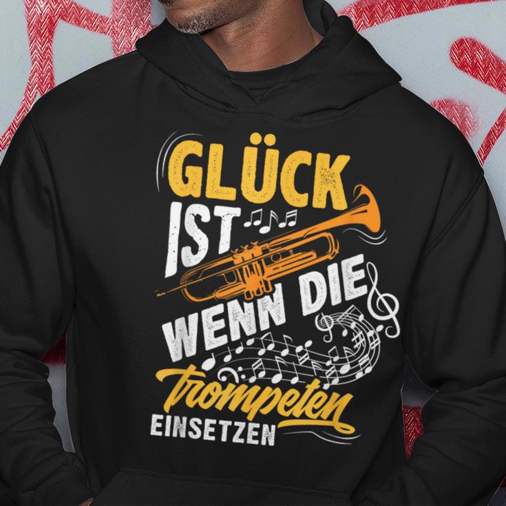 Trumpet Glück Ist Wenn Die Trumpeten Einsetzetz Kapuzenpullover Lustige Geschenke