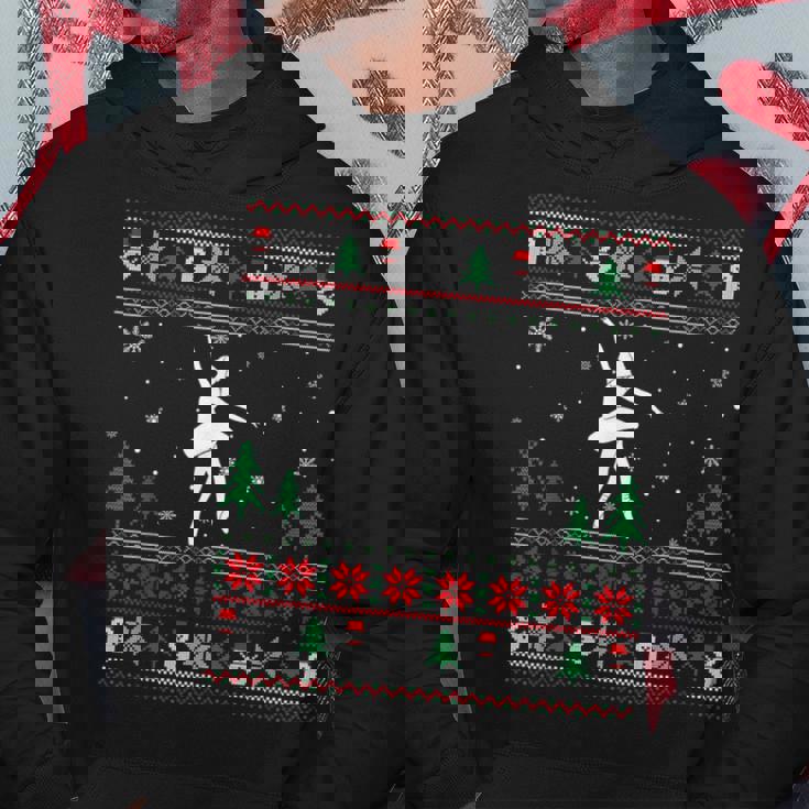 Ugly Christmas Sweater Ballet Dancer Ugly Xmas Hoodie Unique Gifts