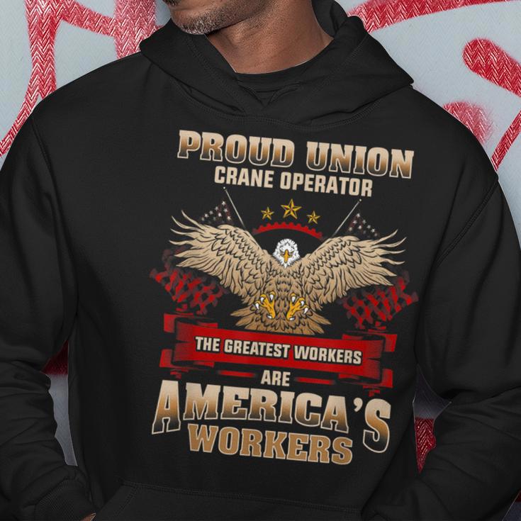 Union Crane Operator Proud Union Worker Hoodie - Monsterry DE