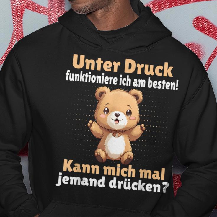 Unter Druck Funktioniere Ich Am Besten Saying German Kapuzenpullover Lustige Geschenke