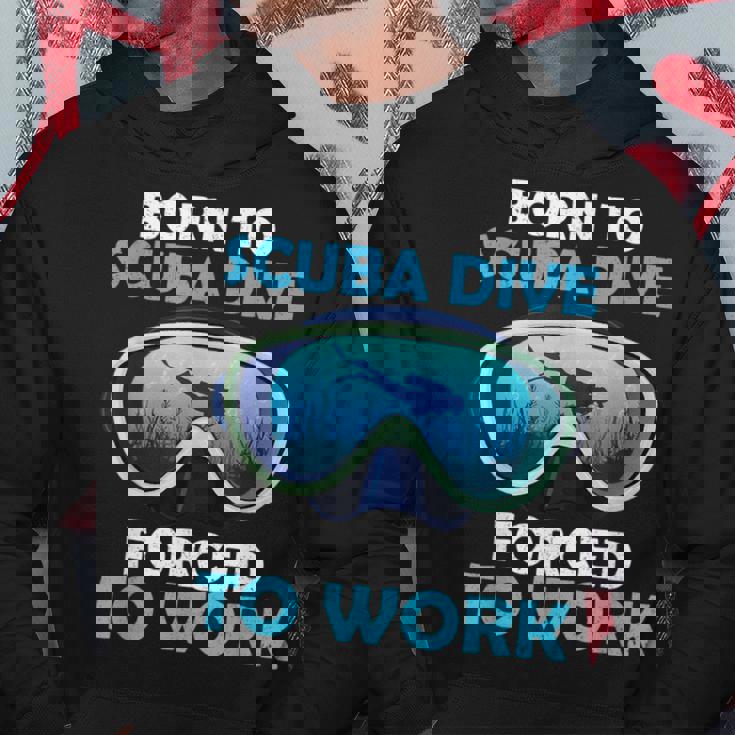 Uomo Born To Scuba Dive Divertente Per Gli Appassionati Di Scuba Felpa con cappuccio Regalos divertidos