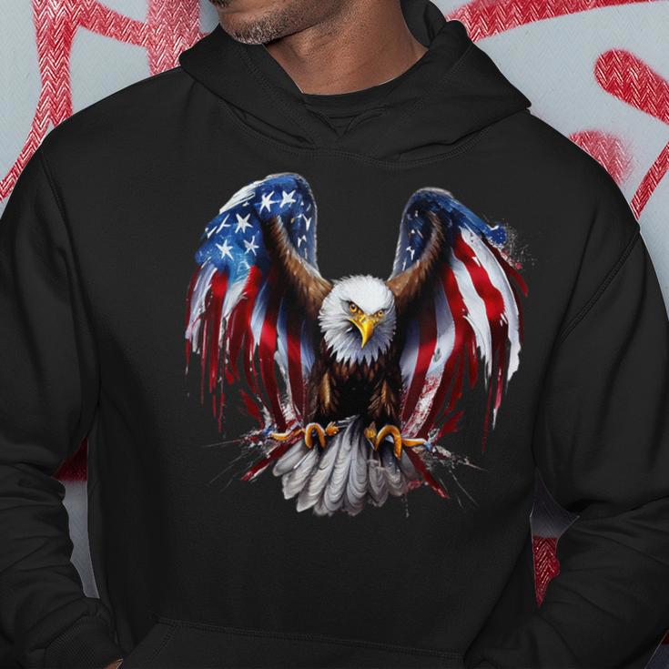 Us Flag As Eagle Usa Flag Kapuzenpullover Lustige Geschenke