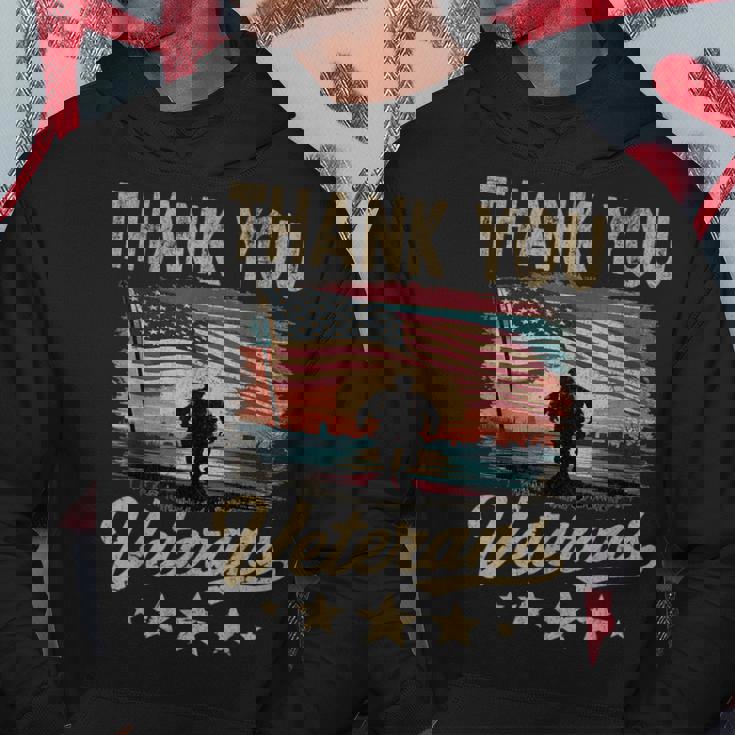 Us Veterans Day Thank You Veterans Patriotic Soldier Hoodie Unique Gifts