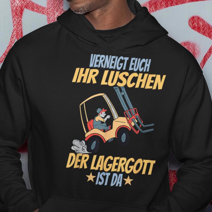 Verneigt Euch Ihr Luschen Der Lagergott Ist Da Flagler S Kapuzenpullover Lustige Geschenke