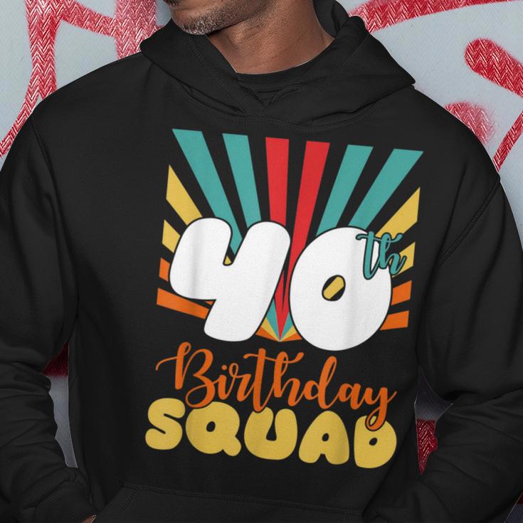 Vintage 1981 40Th Birthday Squad Im Retro-Stil 40 Jahre Alt Kapuzenpullover Lustige Geschenke